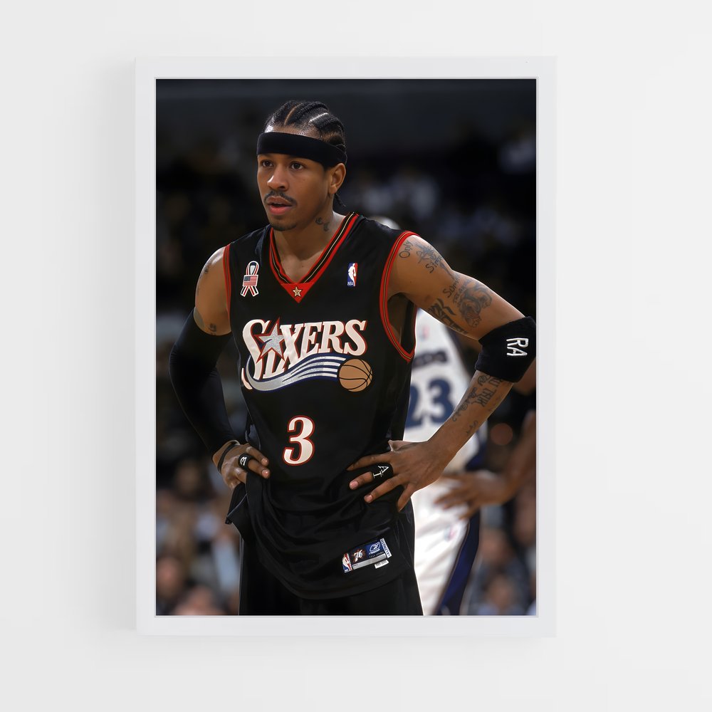 Poster Allen de iverson – affiche Basketball (vue 3)